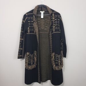 Cocogio Woolblend  Long Cardigan Size Medium